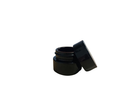 Miron Black Glass Storage Jar 5ml