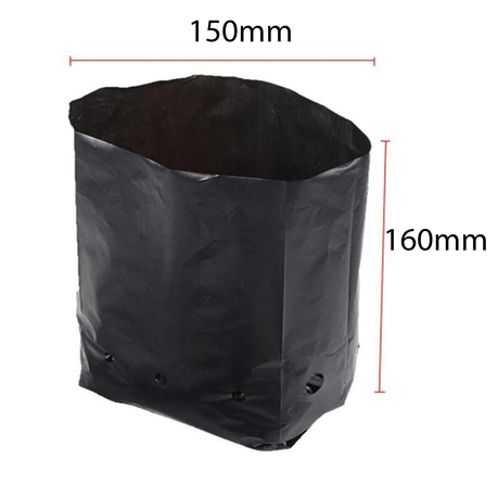 50-Pack Plant Grow Bags 2.5L Nursery Propagation 80 Micron